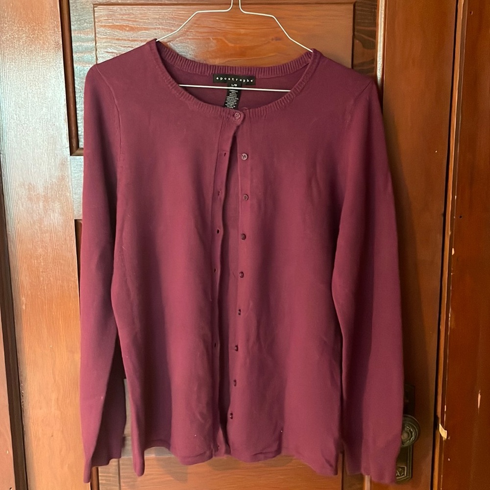 Dark purple cardigan
